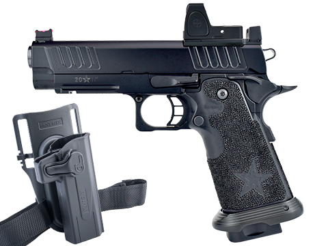 6mmProShop Staccato Licensed P 2011 Gas Blowback T8 Airsoft Pistol (Model: CO2 / Add Holster)