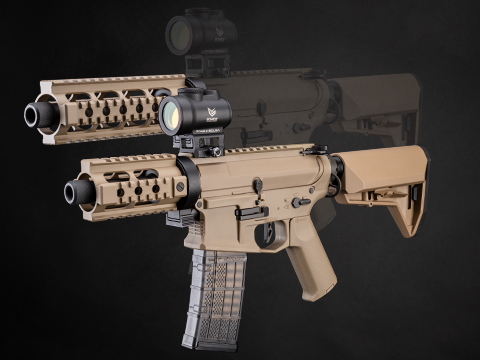 Ares Quick-Change Handguard Challenge Kit (Model: Double Picatinny & Stock Package / Tan)