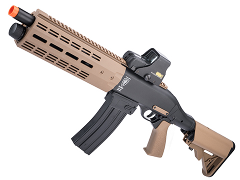 Elite Force GEN 2 Tactical Tri-Shot CO2 Powered Shotgun w/ M-LOK Handguard & Retractable Stock (Package: Rapid Reload Package)