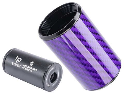 E-Shooter Technology Carbon Fiber Protective Cover for Flare M Tracer Units (Color: Purple / Eshooter Flare)