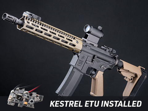 EMG Troy Industries Licensed SOCC M4 Carbine M-LOK AEG Rifle (Model: 10.5 RIS / Dark Earth / Add Kestrel ETU)