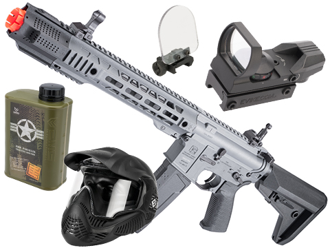 Evike.com's Starting Airsoft Bundle - 6mmProShop SAI Licensed GRY AR-15 Airsoft AEG Rifle w/ Accessory Pack