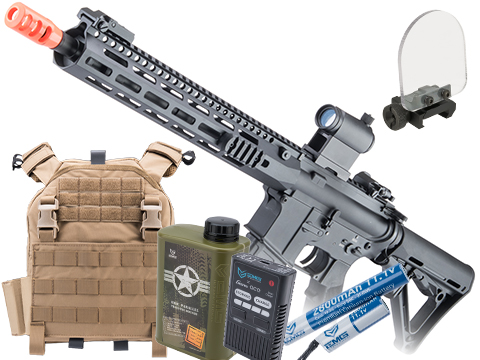 Evike.com's Starting Airsoft Upgraded Bundle - 6mmProShop x Taran Tactical Innovations Licensed TR-1 Airsoft AEG w/ Accessory Pack