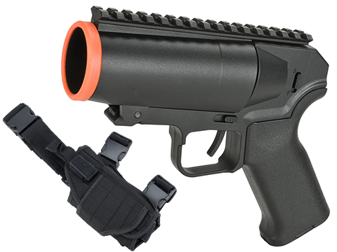 6mmProShop Airsoft Pocket Cannon Grenade Launcher Pistol (Model: Holster Combo)