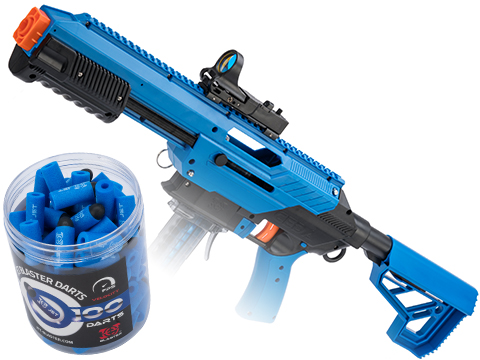 Jet Blaster CEDA Foam Blaster Dart Gun (Model: Model S / Blue / Add 500 Darts)