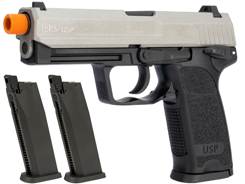Heckler & Koch / Umarex H&K USP Tactical Full Size CO2 Gas Blowback Pistol (Color: Gun Metal / Reload Package)