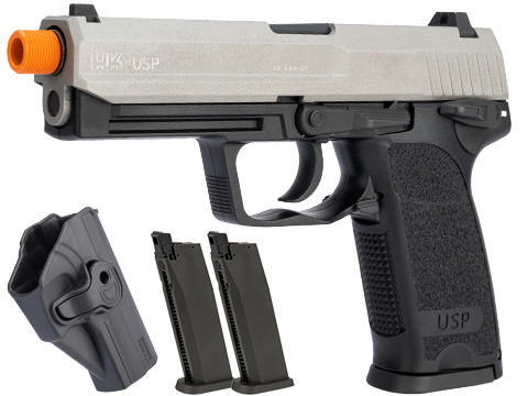 Heckler & Koch / Umarex H&K USP Tactical Full Size CO2 Gas Blowback Pistol (Color: Gun Metal / Carry Package)