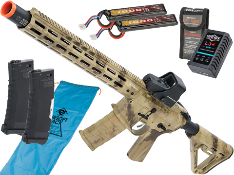 EMG NOVESKE Gen 4 w/ eSilverEdge SDU2.0 Gearbox Airsoft AEG Training Rifle (Model: Infidel / ATACS AU / Go Airsoft Package)