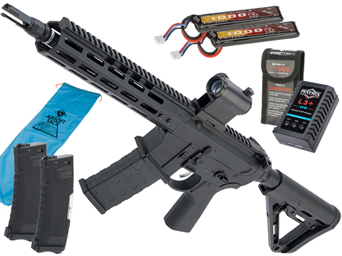 EMG Noveske Licensed Gen 4 Airsoft AEG Training Rifle w/ eSilverEdge SDU2.0 Gearbox (Model: Shorty / Black / Go Airsoft Package)