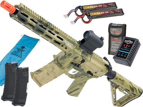 EMG NOVESKE Gen 4 w/ eSilverEdge SDU2.0 Gearbox Airsoft AEG Training Rifle (Model: Shorty / ATACS FG / Go Airsoft Package)