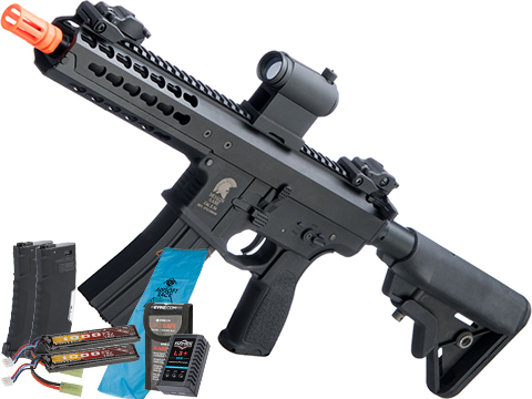 Matrix Warlord Modular Airsoft AEG (Model: B / SBR / Black / Go Airsoft Package)