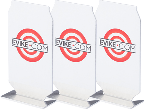 Evike.com ePopper Practical Shooting Popper Targets (Package: Evike.com Bullseye x3 / Red)