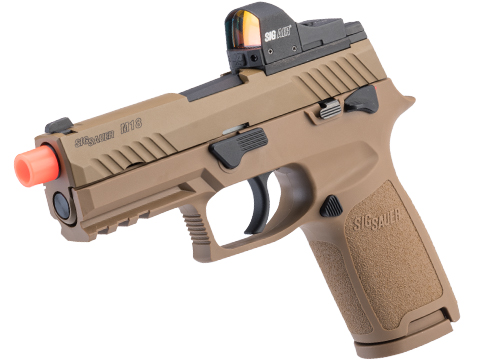 SIG Sauer ProForce P320 M18 MHS Airsoft GBB Pistol (Model: Tan / Green Gas / Competition Package)