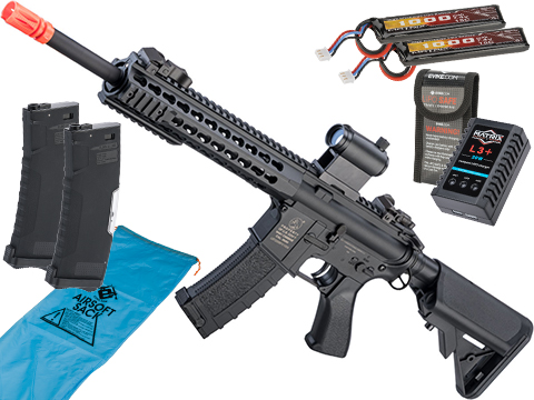 Cybergun COLT Licensed M4A1 Sportsline Carbine w/ Keymod Handguard (Model: 350 FPS / Go Airsoft Package)