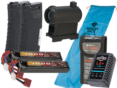 Evike Go Airsoft Base Essentials AEG Starter Package (Series: M4 / 11.1v LiPo Deans)