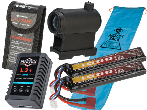 Evike Go Airsoft Base Essentials AEG Starter Package (Series: 7.4v LiPo Deans)