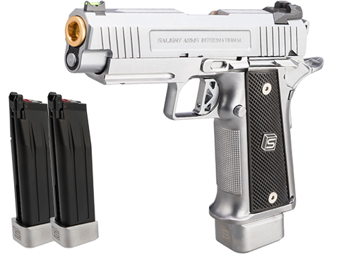 EMG / Salient Arms International 2011 DS 4.3 Airsoft Training Weapon (Color: Silver / CO2 / Reload Package)