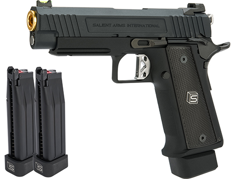 EMG / Salient Arms International 2011 DS 4.3 Airsoft Training Weapon (Color: Black / CO2 / Reload Package)