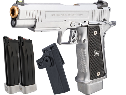 EMG / Salient Arms International 2011 DS 5.1 Airsoft Training Weapon (Color: Silver / CO2 / Carry Package)