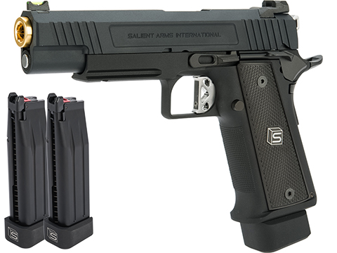 EMG / Salient Arms International 2011 DS 5.1 Full Auto Select Fire GBB Pistol (Color: Black / CO2 / Reload Package)
