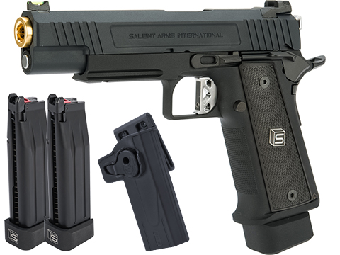 EMG / Salient Arms International 2011 DS 5.1 Full Auto Select Fire GBB Pistol (Color: Black / CO2 / Carry Package)