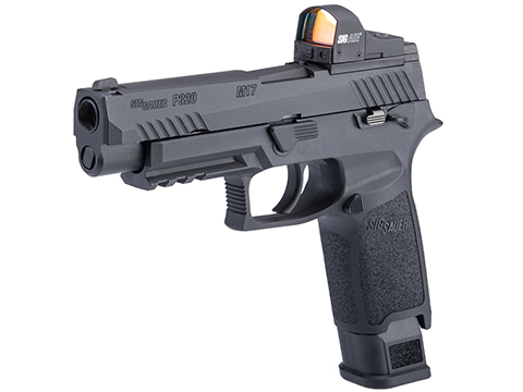 Evike.com Exclusive SIG Sauer ProForce P320 M17 MHS Airsoft GBB Pistol (Color: Black / Green Gas / Competition Package)