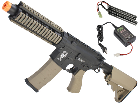 G&G CQB-S MINI Airsoft Electric Blowback AEG Rifle (Package: Black / Add 9.6 Butterfly Battery + Smart Charger)
