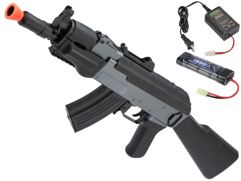 CYMA Sport AK Beta Spetsnaz Airsoft AEG Rifle (Package: Add 9.6v NiMH Battery + Charger)