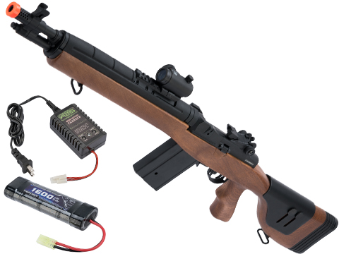 CYMA Sport SOCOM 16 M14 Full Size Airsoft AEG (Package: Imitation Wood / DMR / Add 9.6v Battery + Charger)