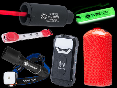 Tracer Night Game Essentials Package w/ EMG Noveske KX3 Tracer Unit (Color: Red Tracer BBs)