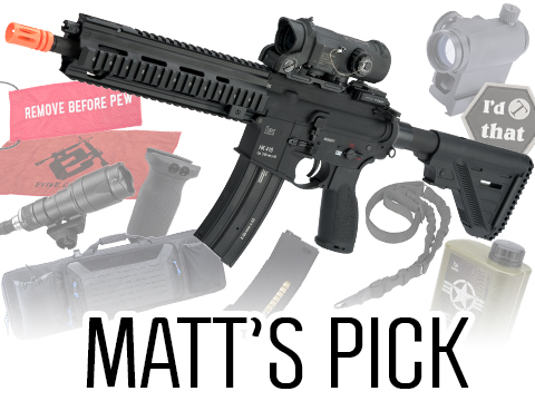 Umarex Licensed H&K 416 A5 AEG w/ Avalon Gearbox by VFC (Color: Matt's Pick Essentials Package)