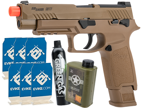 Evike.com Stay at Home Weapon Training / Target Shooting Airsoft Pack (Model: SIG Sauer M17 Airsoft GBB Pistol)