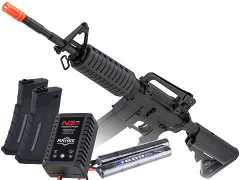 Specna Arms CORE Series M4 AEG (Model: M4A1 Carbine / Black / Go Airsoft Package)