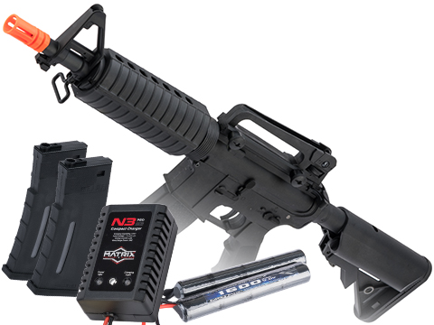 Specna Arms / Rock River Arms Licensed CORE Series M4 AEG (Model: M4 SBR / Black / Go Airsoft Package)