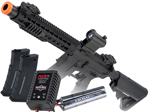 Specna Arms / Rock River Arms Licensed CORE Series M4 AEG (Model: M4 SBR Keymod / Black / Go Airsoft Package)