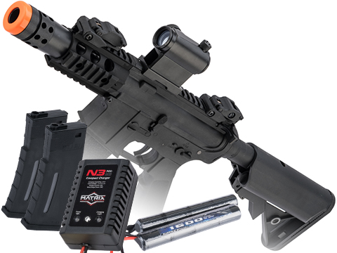Specna Arms / Rock River Arms Licensed CORE Series M4 AEG (Model: M4 PDW / Black / Go Airsoft Package)