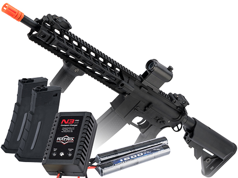 Specna Arms / Rock River Arms Licensed EDGE Series M4 AEG (Model: M4 Carbine M-LOK / Black / Go Airsoft Package)