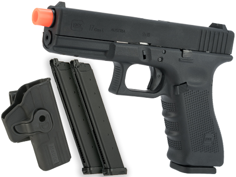 Elite Force Fully Licensed GLOCK 17 Gen.4 Gas Blowback Airsoft Pistol (Type: Green Gas / Raid Bundle)