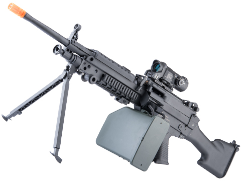 Cybergun FN Licensed M249 Featherweight Airsoft Machine Gun (Model: M249 E2 / <350 FPS / Add 2500rd Box Magazine)