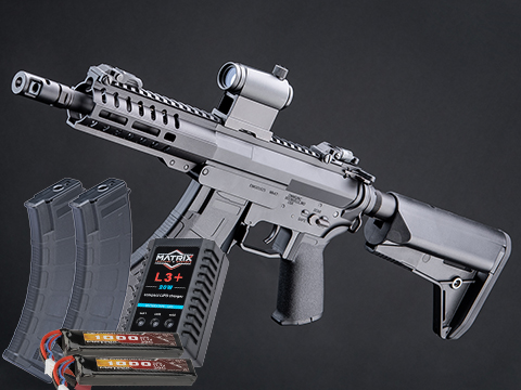 EMG CMMG Licensed MK47 Ver2 Airsoft AEG Parallel Training Weapon w/ Platinum Gearbox (Model: Banshee PDW / 350 FPS / Go Airsoft Package)