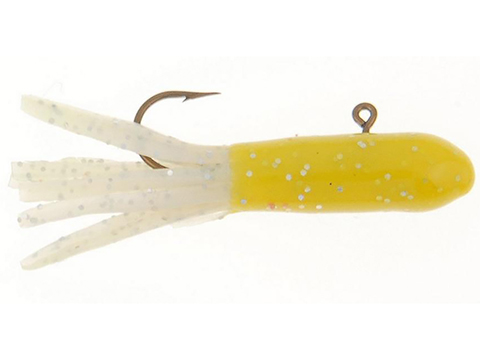 Berkley PowerBait Pre-Rigged Atomic Tubes (Color: Yellow Pearl Silver Fleck / 1/32 oz)