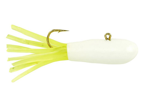 Berkley PowerBait Pre-Rigged Atomic Tubes (Color: White Chartreuse / 1/16 oz)