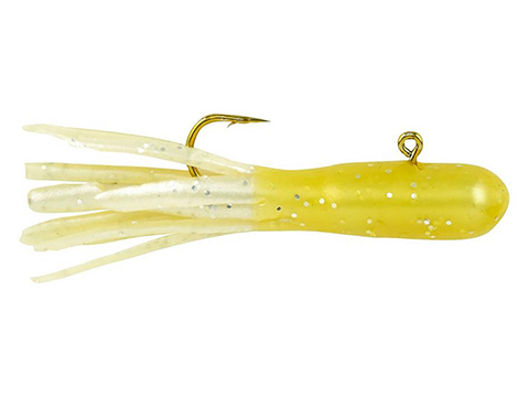 Berkley PowerBait Pre-Rigged Atomic Tubes (Color: Yellow Pearl Silver Fleck / 1/64 oz)