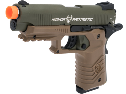 HFC Tactical 45 1911 Gas Blowback Airsoft Pistol (Color: Green)