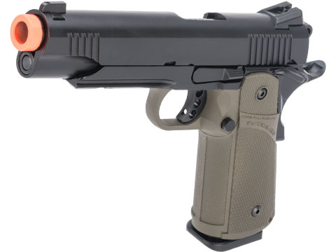 KJW 1911 Tactical HI-CAPA Gas / CO2 Gas Blowback Airsoft Pistol (Package: OD Green / Pistol Only)