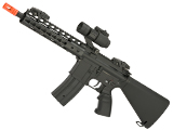 Golden Eagle 5636 9 M4 Airsoft AEG with Keymod Handguard and Stubby Fixed Stock 