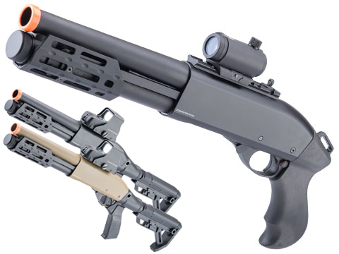 Golden Eagle M870 Gas Powered 3/6 Shot Pump Action Shotgun w/ M-LOK Handguard 