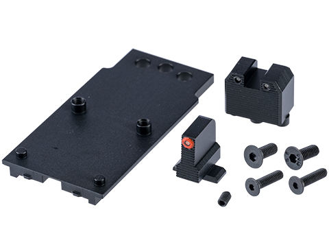 Pro-Arms Tritium Suppressor Sight Set w/ RMR Footprint Mount for M17, M18 & Xcarry Gas Blowback Airsoft Pistol 