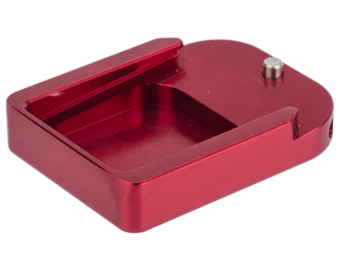 Pro-Arms JW Style Magazine Base for Hi-Capa Pistols (Style: Low-Profile / Red)