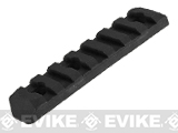 PTS Enhanced Picatinny Keymod Rail Section (Length: 7 Slots / Black)